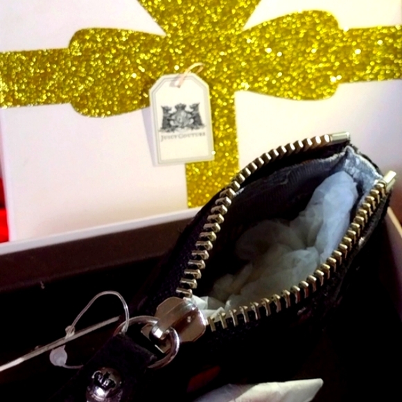 Juicy Holidays ✨ SILVER Polka Dot Suede Leather Wa - Picture 6 of 13